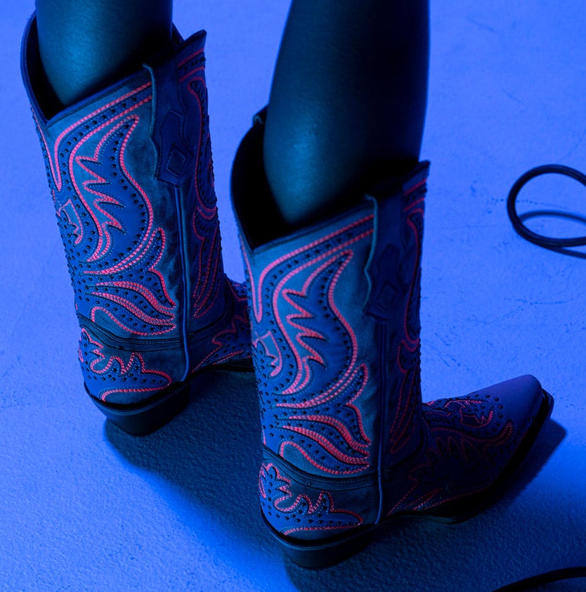Pink UV Corral Boot Loolah s Boutique